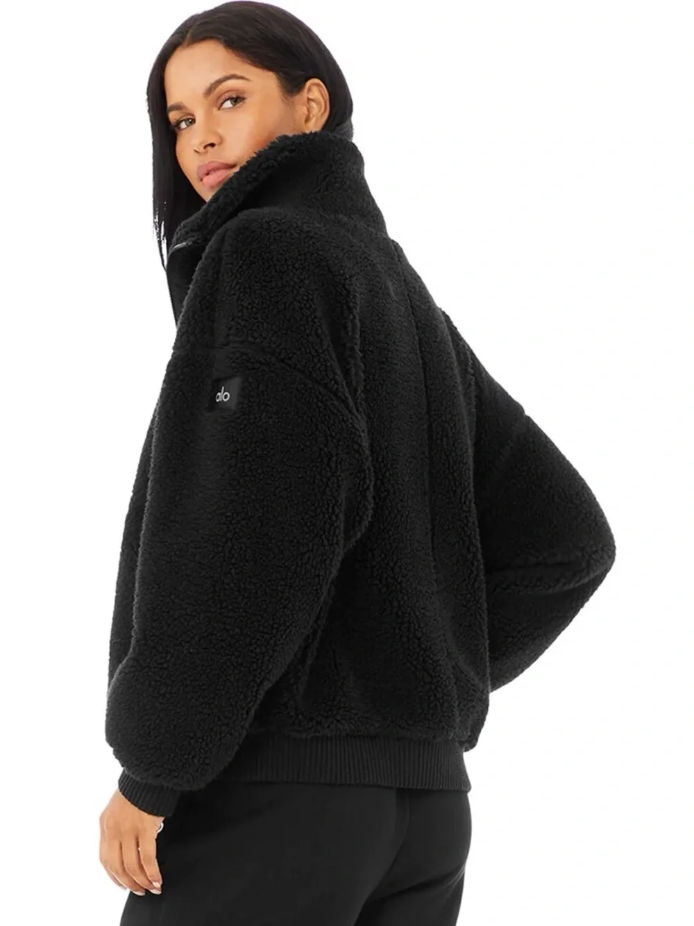 ALO Yoga Black Teddy Sherpa Jacket